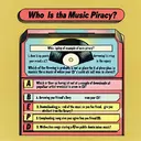 1. Which of the following is an example of music piracy? A. borrowing