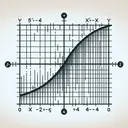 Create a visually appealing image that demonstrates the graphical representation of a mathematical function. There should not be any text present in the image. The function to be visualized is y=5(1/2)^x+4, which should be depicted as a curve on a 2D graph. The graph should have grid lines and should represent both positive and negative x-values. The y-values are always positive because of the specific function. The grid can contain ticks but no numerical labels, staying aligned with the requirement for no text.