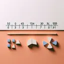 A simple but engaging mathematical visual, with focus on numbers and fractions. Show an inviting scene of a number line, spread out cleanly on a plain background. On this line, highlight the fractional points between 0 and 1 for three-fourths and three-fifths. Next to the number line, creatively illustrate the difference between these fractions, perhaps with shapes or objects divided into equal parts, indicating the fractions three-fourths and three-fifths. Please refrain from including any text or numbers on the image.