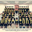 Visualize a room filled with equal numbers of boys and girls in a graduation setting. Out of these, 1/8 of the girls are differentiated by wearing gold honor cords with their graduation caps and gowns. 5/6 of the boys are similarly differentiated. Display another group of boys, without any special honor cords, representing the portion of the class that are boys who are not honor students. Make sure to maintain a balance and there is no text in the image.