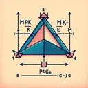 Create an illustrative image to accompany a geometry problem. The image should feature a rhombus named MPKN, with one of its angles at point K being obtuse. The rhombus's diagonals intersect each other at point E, forming two triangles, PKE and PMN. One of the angles of triangle PKE is 16 degrees. The image should not contain any text. Emphasize the labeled points and the mentioned angle to help visualize the problem.