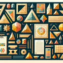 An educational tableau featuring a variety of geometric shapes. Include a set of triangles with varying side lengths and angles, from equilateral to right-angled. Add a collection of quadrilaterals as well, displaying diversity in shapes, from rectangles to parallelograms, ensuring at least one quadrilateral has only one pair of parallel sides. Please make sure the image has no text.