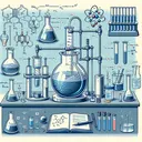 Create a detailed and appealing image which illustrates the process of extracting pure iodine from a mixture of iodine and lead (ii) sulphate. The image should display the intricacies of a properly equipped chemistry lab, with glass beakers, test tubes, pipettes, and other critical lab equipment, preferably arranged on a lab bench. The illustration should also include the iodine-lead (ii) sulphate mixture in a glass beaker, and steps showcase the extraction process. Additionally, the image should not contain any text.
