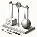 An illustration of a physics experiment setup where two blocks of different sizes are connected by an inextensible string over a frictionless pulley. One block has a marked weight of 2.5 kg, while the other block is unmarked, representing a variable mass, designated as 'M'. The blocks are placed stationary, suggesting equilibrium. The larger block is placed on a flat table representing a surface with a coefficient of static friction of 0.2. The pulley system is drawn clearly and realistically.