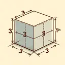 Create an image of a rectangular prism with defined dimensions. The prism should be scaled proportionally with a height of 3 inches, making it the smallest side. The width should be three times the height measuring 9 inches, while the longest side, the length should be 11 inches. The prism should be on a neutral background. The illustration should be simple and appealing, aiding in the understanding of the associated mathematical question.