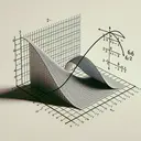 Generate an image illustrating an abstract concept of Mathematics. Show a simple Cartesian coordinate system with an ascending curve representing the equation y = 2√2x. At one corner of the system, indicate a specific point with the coordinates (6,0). Make it clear that this point is located outside of the curve. Complement the scene with grid lines yet make sure the entire composition remains clear and easy to understand. Avoid adding any text, labels or numbers to the graph.