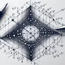 Draw a detailed image that conveys the concept of complex number reflection. Illustrate an abstract complex plane with two distinct points labeled as 'a' and 'b'. Point 'a' should be located at coordinates (5/13, 12/13) and visually magnify the imaginary unit 'i'. Point 'b' should be at coordinates (2, -3) also emphasizing the 'i'. Finally, include a mirror-like line across the plane, emphasizing the reflection aspect of the function h(z). The image should be appealing and animated but not contain any text, symbols or labels.