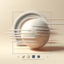 Create an object such as a ball moving at a constant speed on a flat and smooth surface. The surroundings should be neutral and minimalistic to avoid distraction from the main subject, and it should be apparent that the object is in motion but not changing its speed. Include no text in the image.