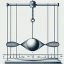 Illustrate a physics setup depicting a string experiment. The image should have a long and taut string with a suspended weight. The string is under two conditions: first, with a heavier weight resembling to be around 3.0 kg, depict it as a noticeably taut string with waves visibly moving with high speed; second, with a lighter weight looking like it's about 1.6 kg, show the string being slightly relaxed with waves moving at a slower speed. Ensure the change in wave speed and tension are clearly observable. Do not include any letterings or numbers in the image.