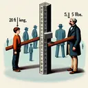An intriguing physics problem illustrated in a visual. Imagine a detailed scene displaying a 20 ft long uniform pole that weighs 80 lbs. At one end (A), 2 ft away, stands a young boy, ready to support the pole. On the other end (B), 5 ft away, a grown-up man is prepared to hold the weight of the long pole. Both characters are depicted as faceless figures to avoid any prejudice related to their descent or facial features. Between them, at an unidentified location on the pole, lies a 100 lbs weight, represented as a bold, distinct geometric form. The position of the weight makes it evident that the man is struggling to support twice as much as the boy.